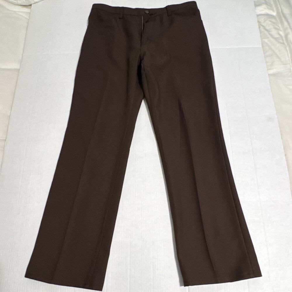 Vintage Wrangler USA Brown Western Dress Pants 34